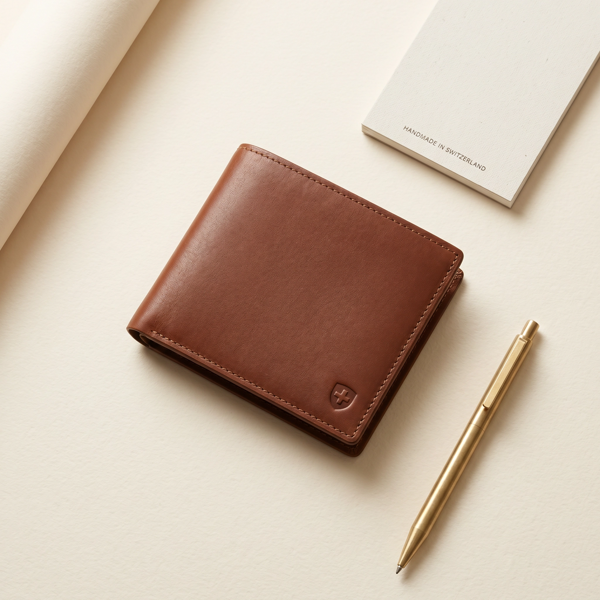 محفظة جلد طبيعي - صناعة يدوية