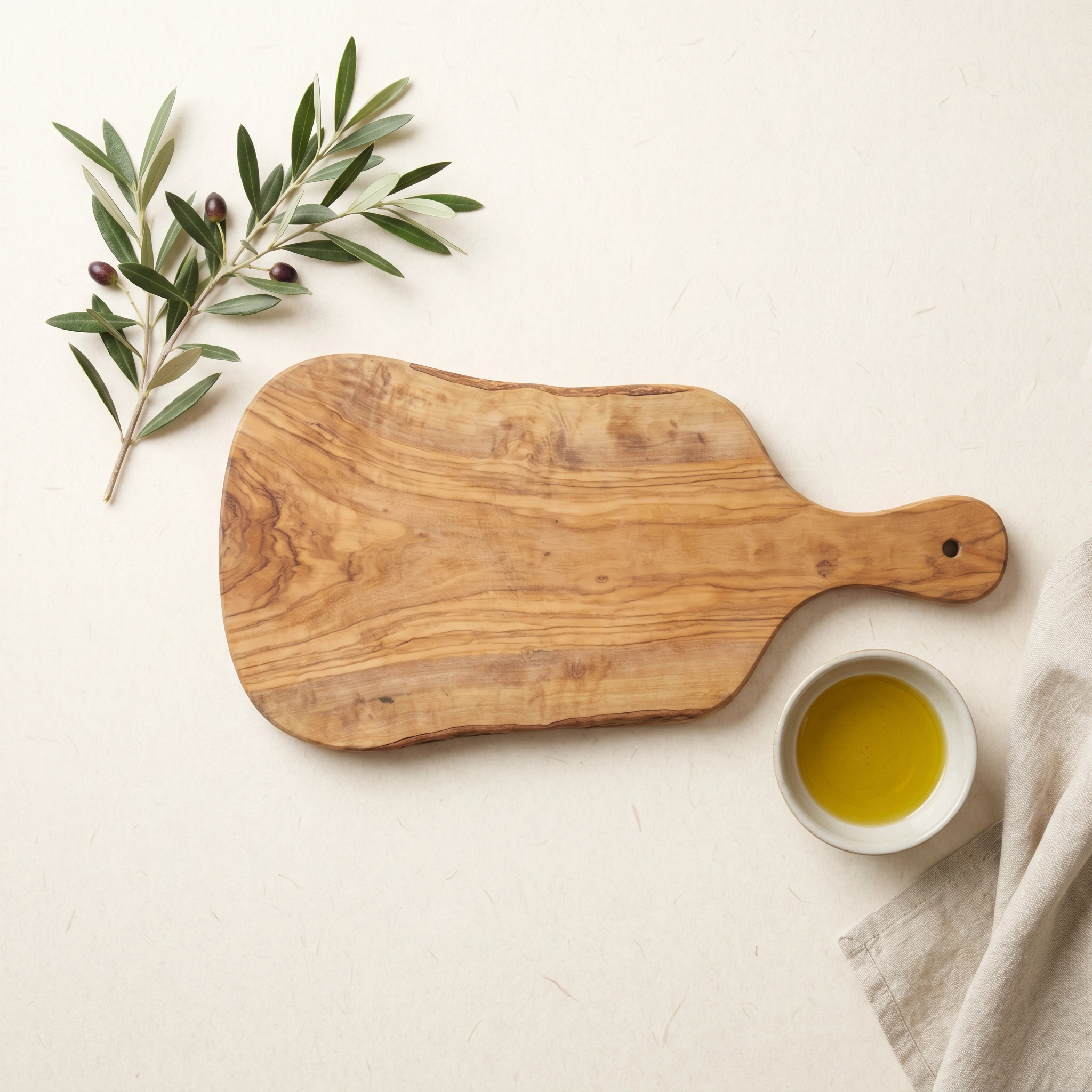 لوح تقطيع من خشب الزيتون